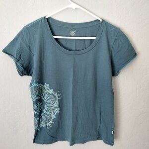 VTG Patagonia x Rhythm Blue T-Shirt Women's Size M Organic Cotton Short Sleeve